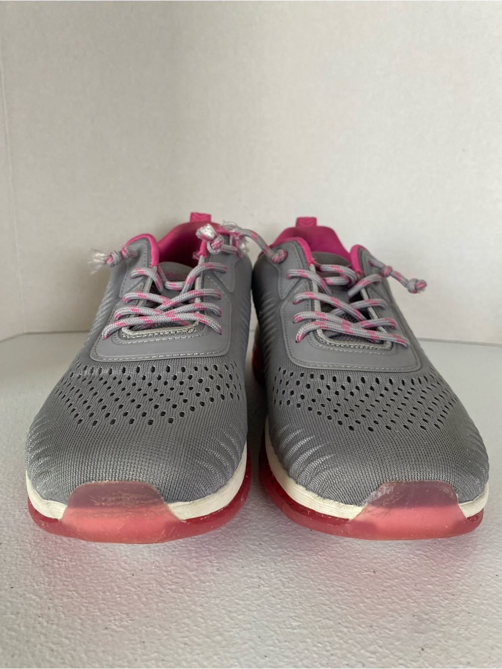 Sketchers Bobs Gray/Pink Women's Comfort Shoe Memory Foam Size 8.5" - Picture 11 of 12